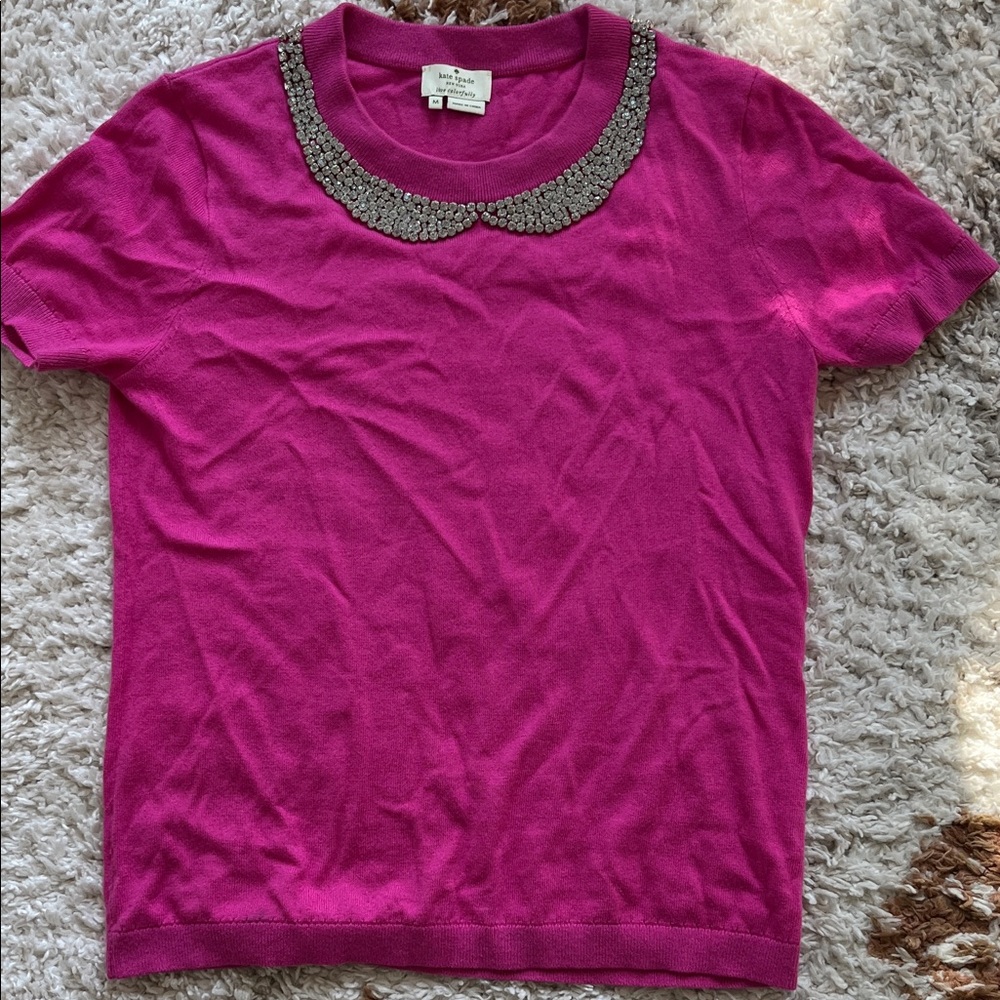 Kate Spade Fuchsia Short Sleeve Top